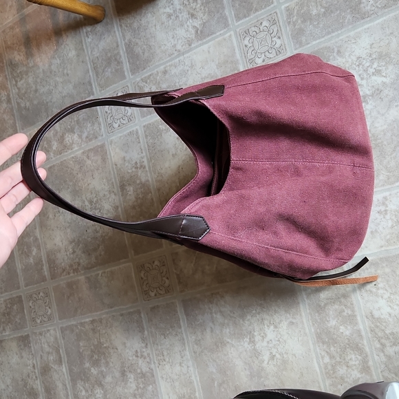 M+C canvas hobo handbag purse - Picture 2 of 7